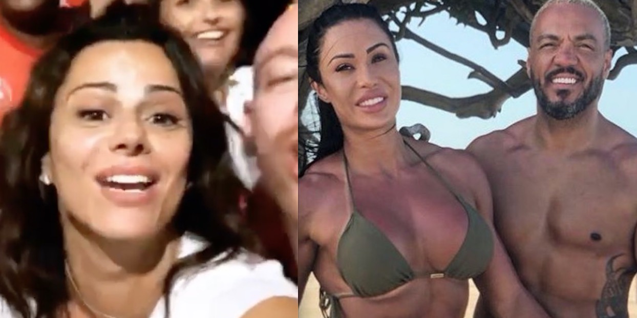 Viviane Araújo canta música e fãs veem indireta para Gracyanne e Belo: 'vai pra casa do c******'