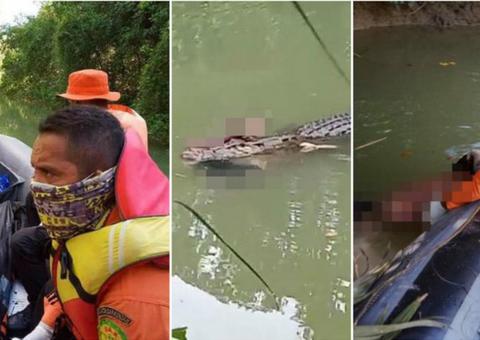 Homem é devorado por crocodilo assassino em rio perigoso