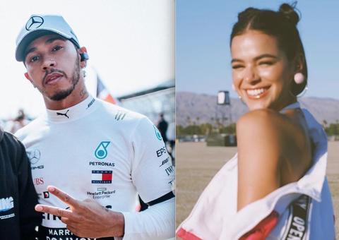 Amigo de Neymar, Lewis Hamilton marca em cima de Bruna Marquezine e dá o que falar