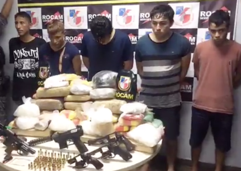 Grupo é preso com armas e drogas durante operação em Manaus 