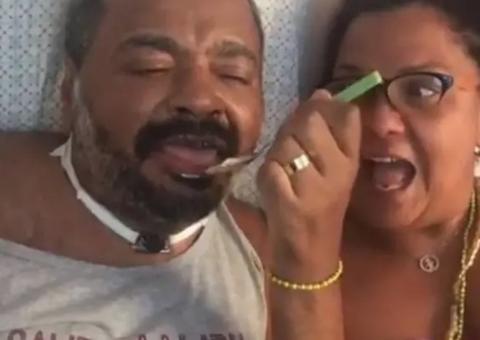 Arlindo Cruz se alimenta sozinho e família comemora; veja vídeo
