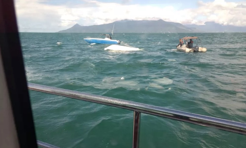 Lancha que levava Caroline Bittencourt é encontrada a 15km de distância