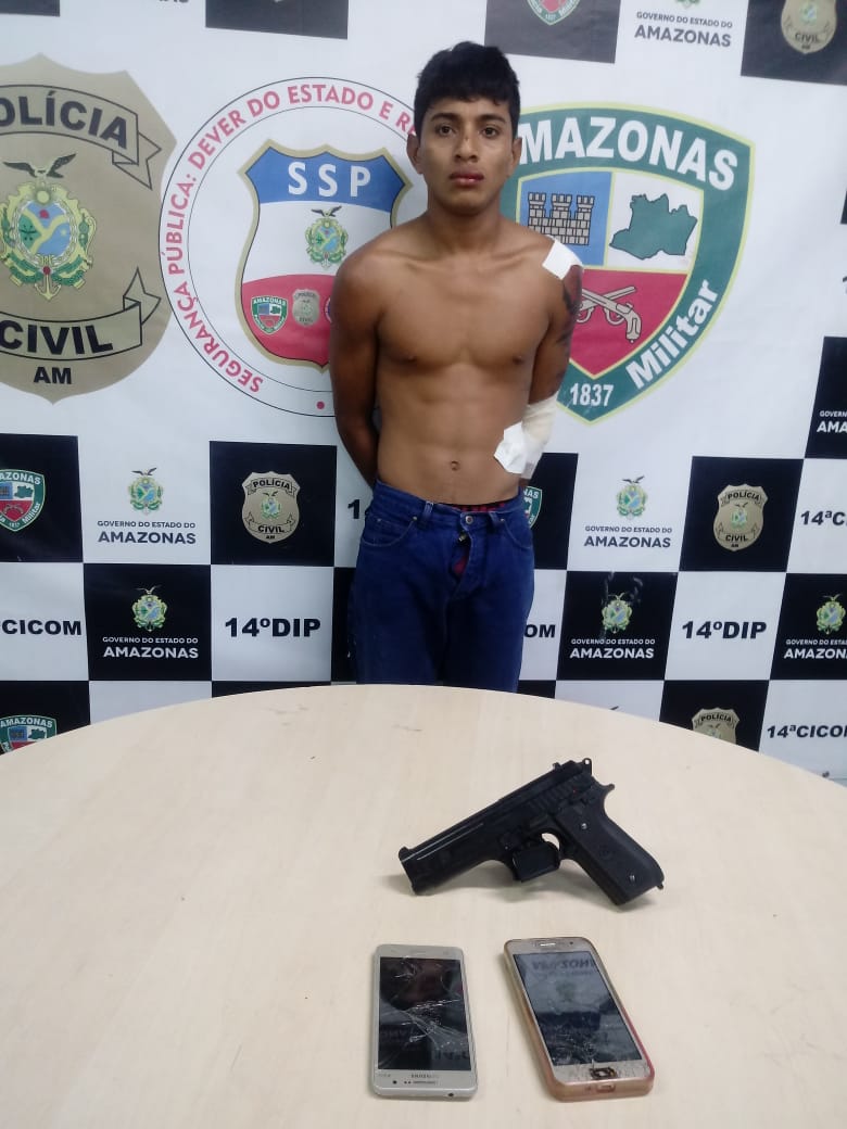 Após fazer arrastão, homem cai de moto durante fuga e acaba preso em Manaus