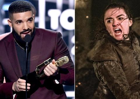 Drake cita Arya Stark, de 'Game of Thrones', em agradecimento no Billboard Awards