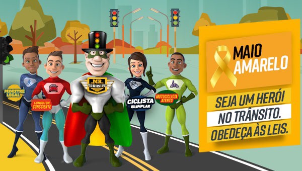 Maio Amarelo: atitudes responsáveis no trânsito, salvam vidas