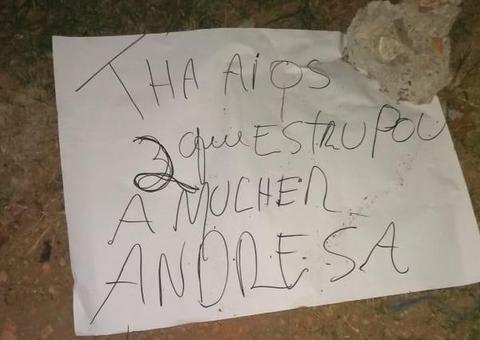 Polícia conclui que homens encontrados mortos com bilhete são autores do estupro de universitária