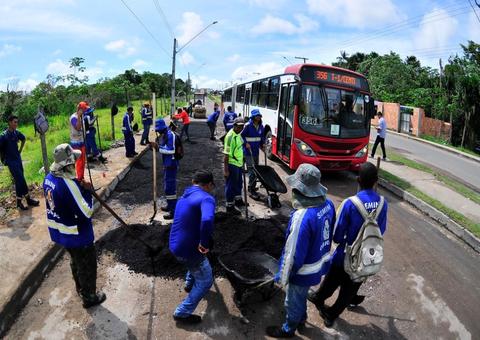 Mais de cinco quilômetros de via são recapeadas na zona Norte de Manaus 