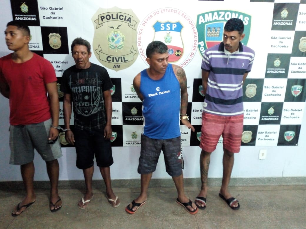 Grupo suspeito de associação criminosa é preso com lancha roubada no Amazonas