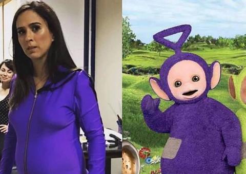 Tatá Werneck se compara com teletubbie e internautas piram com zoeira