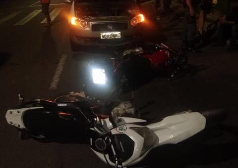 Embriagado, motorista arrasta motocicletas e atropela vítima de outro acidente em Manaus