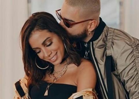 Anitta grava vídeo coladinha com Maluma e se declara: 'eu te amo'