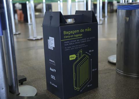 Cinco aeroportos reforçam fiscalização de bagagens de mão