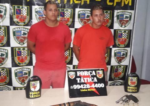 Irmãos suspeitos de participarem de grupo de assaltos são presos em Manaus 