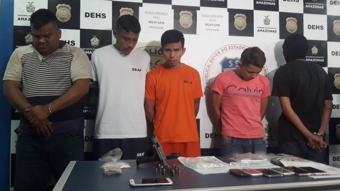 Integrantes do Comando Vermelho são presos por cometer diversos homicídios em Manaus