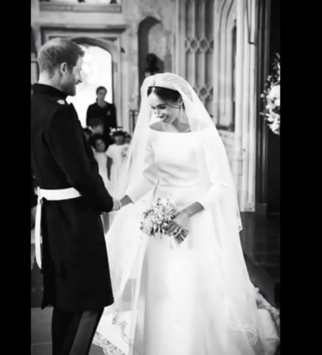 Meghan e Harry celebram um ano de casados com fotos inéditas da cerimônia