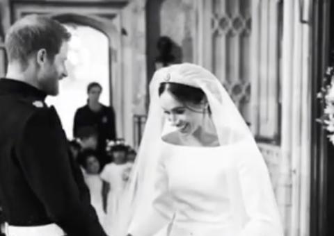 Meghan e Harry celebram um ano de casados com fotos inéditas da cerimônia