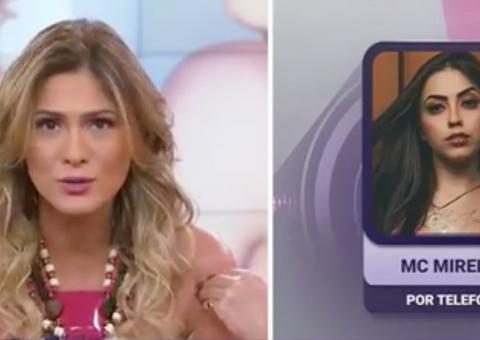 MC Mirella e Lívia Andrade lavam roupa suja ao vivo após xingamento