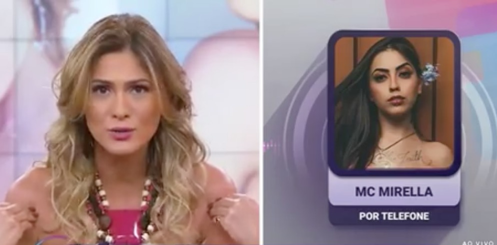 MC Mirella e Lívia Andrade lavam roupa suja ao vivo após xingamento