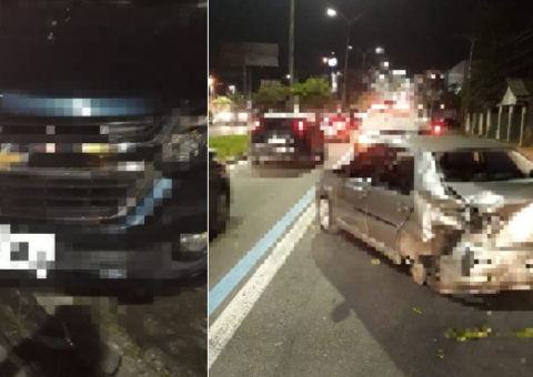 Homem fica ferido após acidente violento em avenida de Manaus