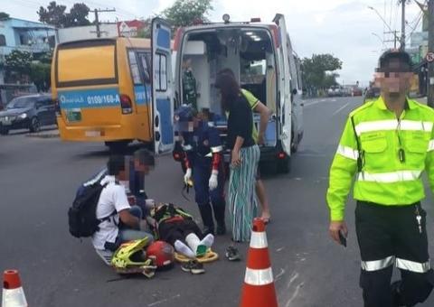 Dois acidentes são registrados em menos de 1h em avenidas de Manaus