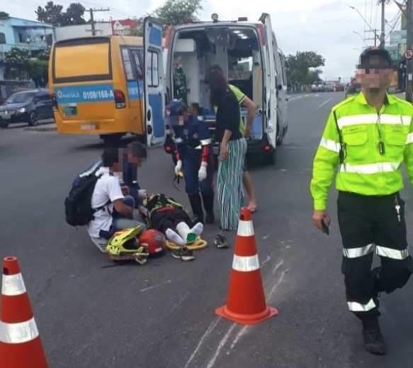 Dois acidentes são registrados em menos de 1h em avenidas de Manaus