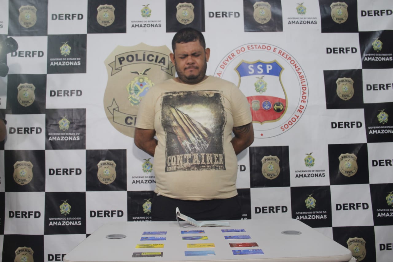 Homem suspeito de aplicar golpes contra idosos em agências bancarias é preso em Manaus 