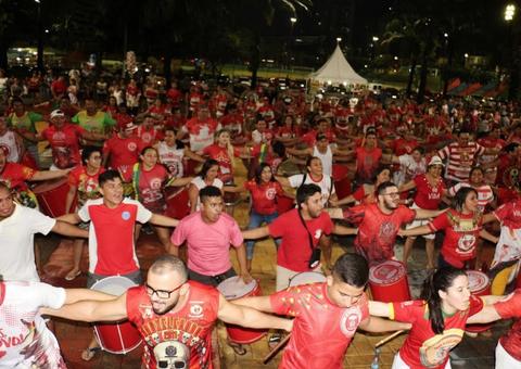 Batucada do Garantido ensaia detalhes e novas toadas nesta sexta-feira