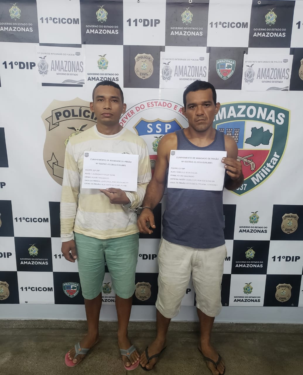 Dupla condenada por roubo majorado cometido em 2016 é presa em Manaus 