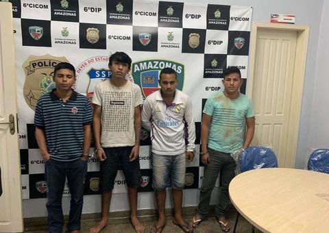 Grupo é preso suspeito de furtar televisão em loja de autopeças em Manaus 