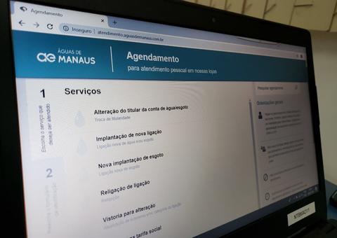 Clientes da Águas de Manaus já podem agendar dia e hora para serem atendidos 
