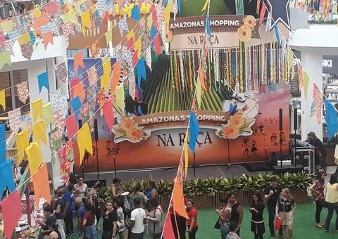 'Arraial Encantado' em Shopping de Manaus tem danças folclóricas e comidas típicas