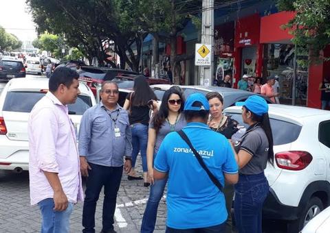Técnicos inspecionam serviços da Zona Azul em Manaus 