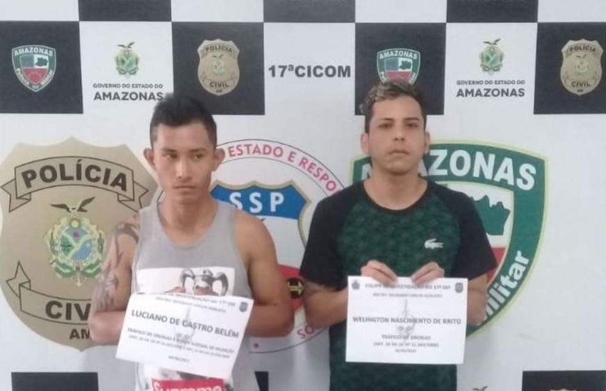 Dupla é presa suspeita de embalar drogas dentro de casa em Manaus 