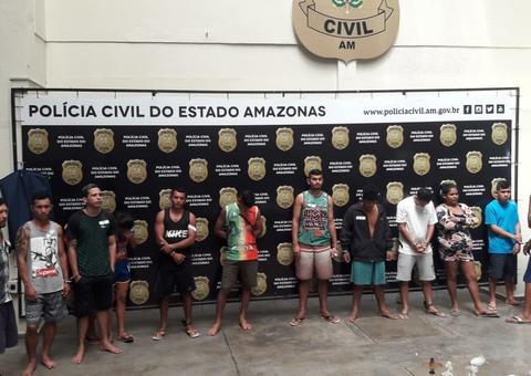 Polícia prende 23 pessoas suspeitas de envolvimento com o tráfico em Manaus 