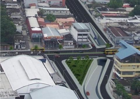 Entorno da Constantino Nery terá nova alteração no trânsito para avanço nas obras de complexo viário