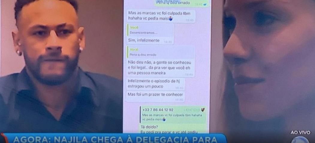 Record comete gafe e exibe número de telefone de Neymar 