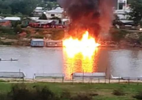 Embarcação explode e deixa 15 pessoas em estado grave no Acre