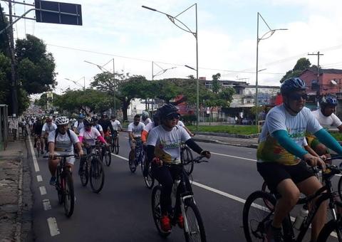 Passeio ciclístico reúne 500 participantes neste domingo em Manaus