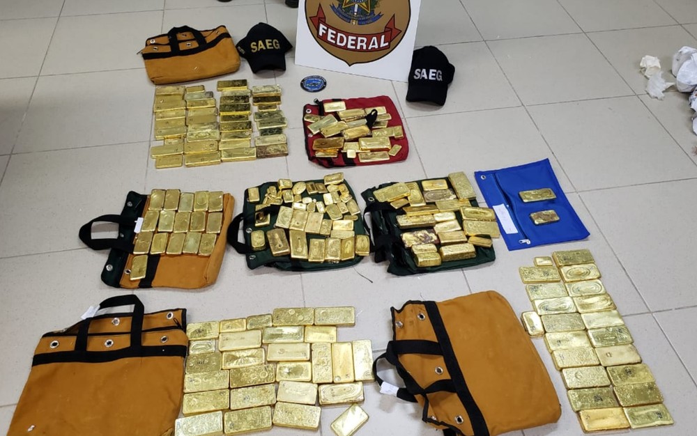 Polícia apreende 111 kg de ouro avaliados em R$ 18 milhões