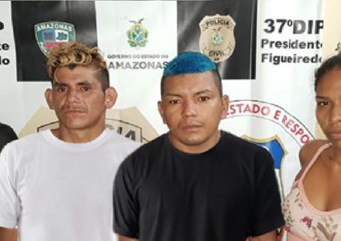 Grupo é preso com veículo roubado, armas e drogas no Amazonas