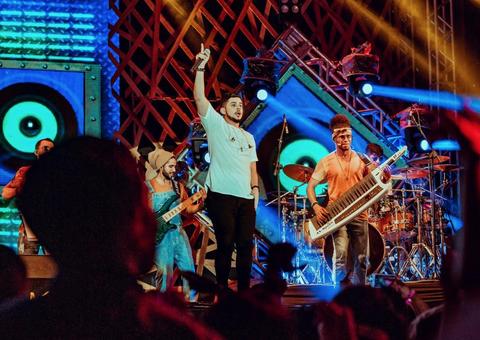 Revelação do Forró, JM Puxado agitou Podium da Arena da Amazônia durante gravação de DVD