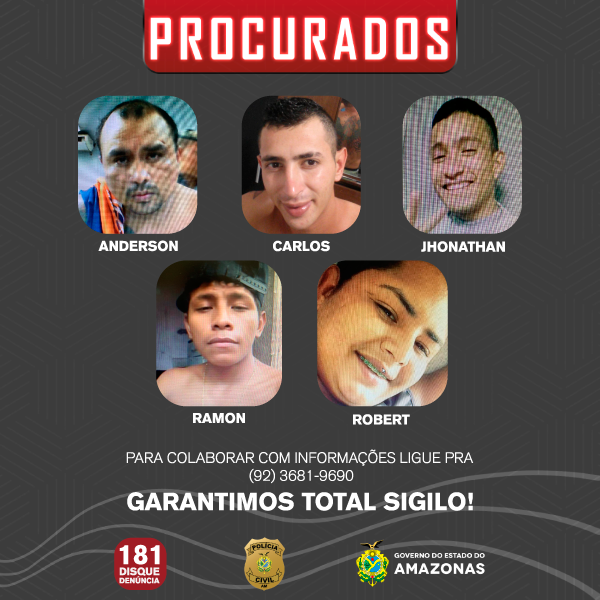 Polícia pede apoio para localizar grupo suspeito de tentar matar jovem em Manaus 