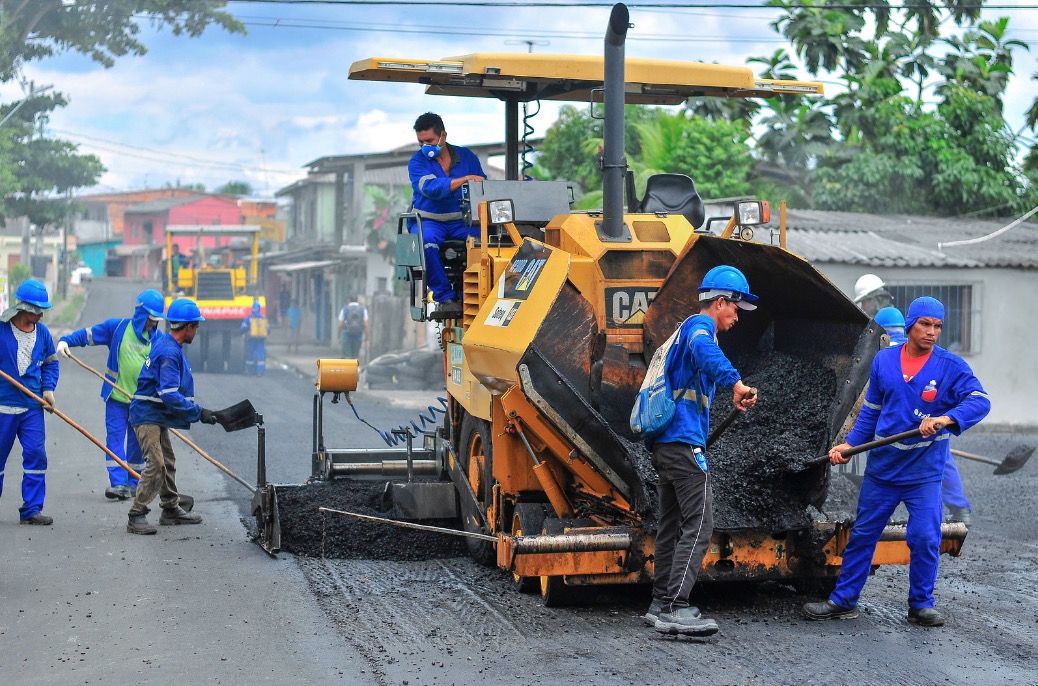 Bairro terá mais de três quilômetros de ruas recapeadas em Manaus