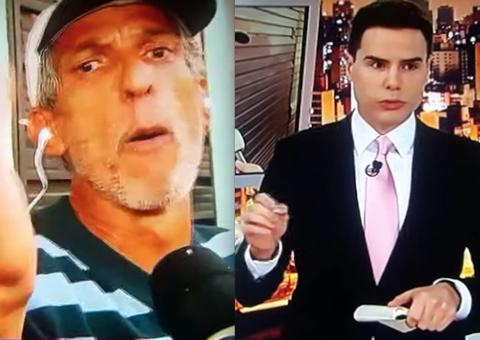 Irmão de suspeito de assassinar ator e seus pais xinga Luiz Bacci ao vivo; veja