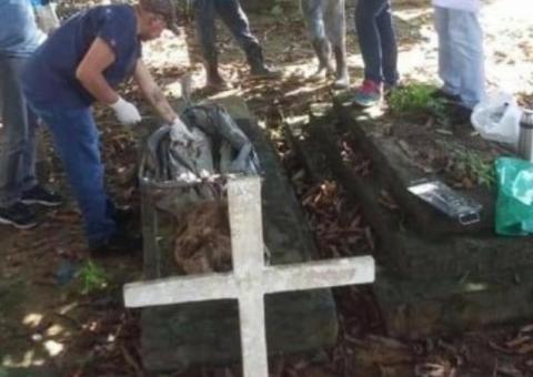 Corpo de homem morto em 2015 em Iranduba é exumado pela Polícia Civil 