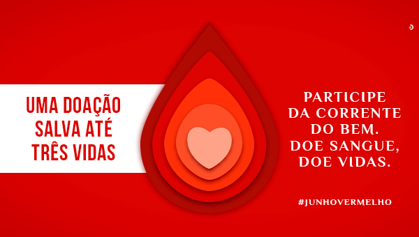 Sua doação de sangue pode salvar até três vidas