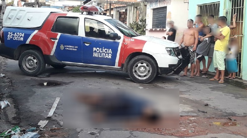 Em Manaus, homem tenta correr e acaba morto com tiro certeiro nas costas