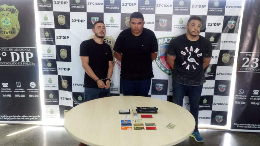 Em Manaus, trio é preso suspeito de roubar carros em estacionamentos com ajuda de 'chapolim'