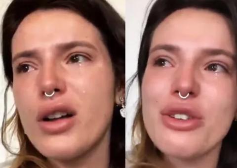 Aos prantos, Bella Thorne desabafa após críticas por divulgação de nudes