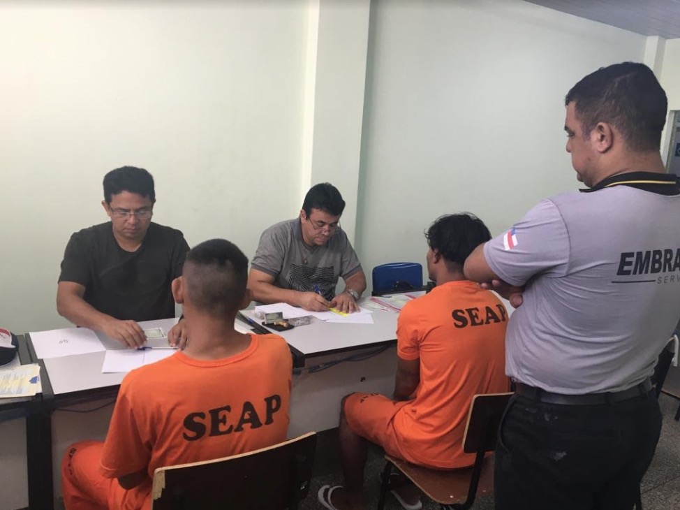 Internos do CDPM 2 recebem ação de emissão de carteira de identidade em Manaus